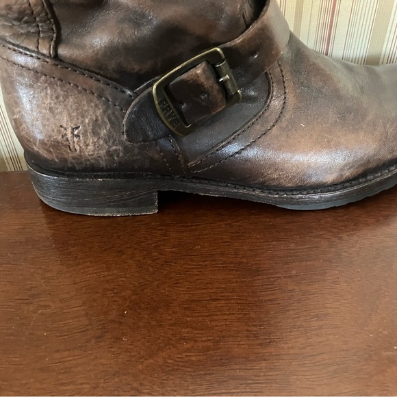 Frye Boots Calf-Length Real Leather with Adjustable Buckles - Picture 6 of 9